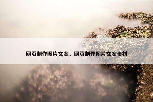 网页制作图片文案，网页制作图片文案素材