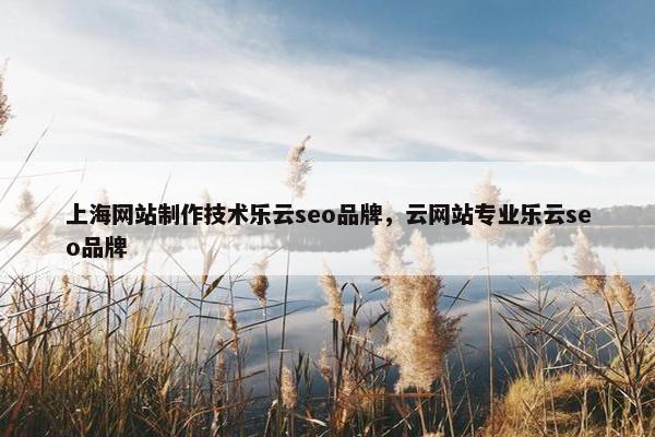 上海网站制作技术乐云seo品牌，云网站专业乐云seo品牌