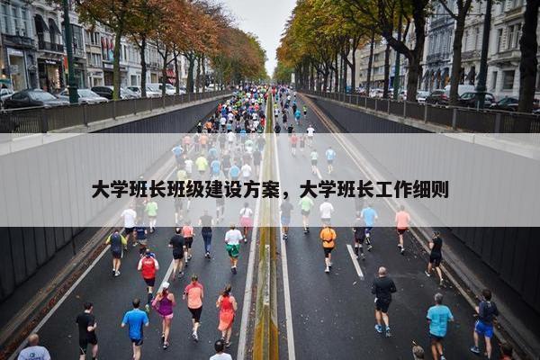 大学班长班级建设方案，大学班长工作细则