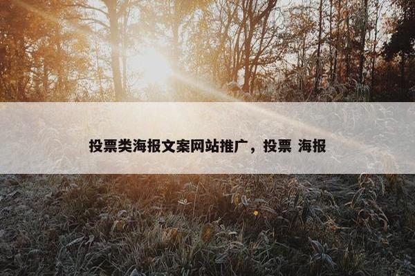 投票类海报文案网站推广，投票 海报