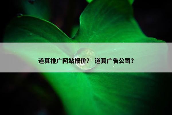 道真推广网站报价？ 道真广告公司？