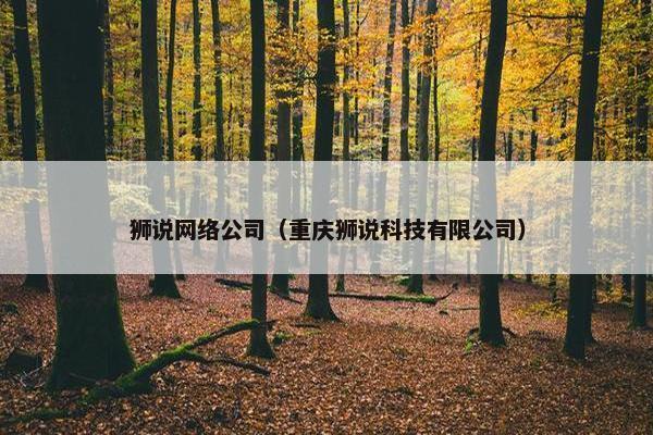 狮说网络公司（重庆狮说科技有限公司）
