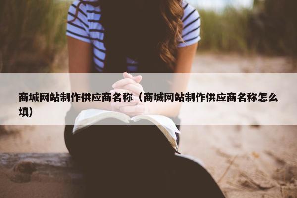 商城网站制作供应商名称（商城网站制作供应商名称怎么填）