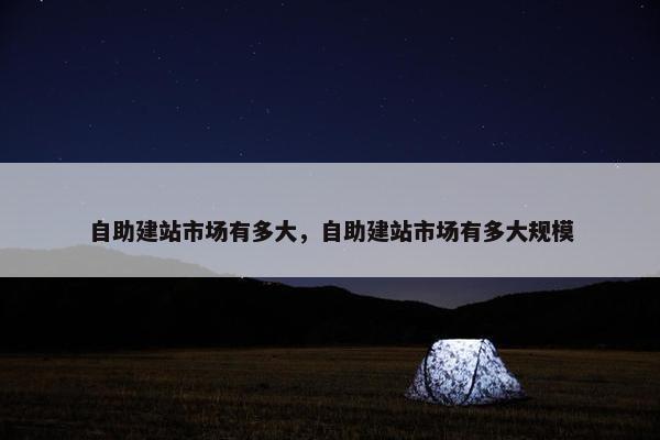 自助建站市场有多大，自助建站市场有多大规模