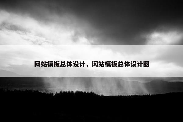 网站模板总体设计，网站模板总体设计图
