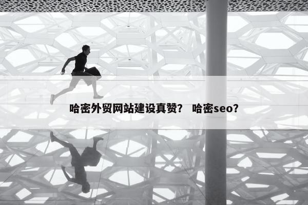 哈密外贸网站建设真赞？ 哈密seo？