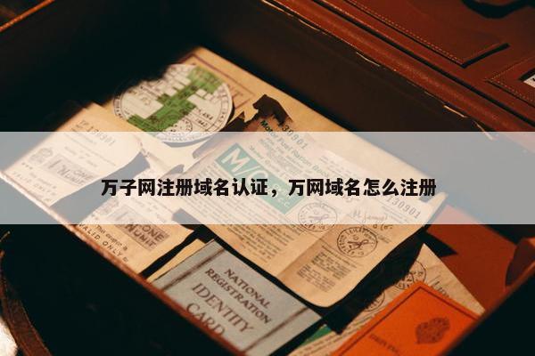 万子网注册域名认证，万网域名怎么注册