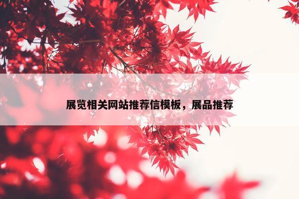 展览相关网站推荐信模板，展品推荐