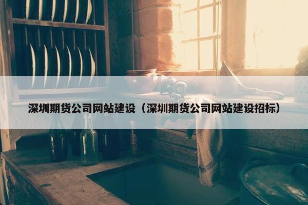 深圳期货公司网站建设（深圳期货公司网站建设招标）