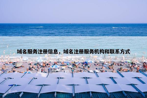 域名服务注册信息，域名注册服务机构和联系方式