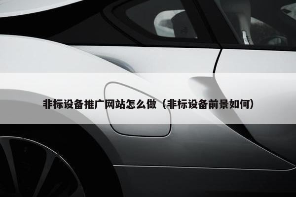 非标设备推广网站怎么做（非标设备前景如何）