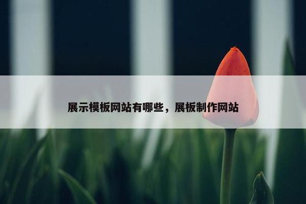 展示模板网站有哪些，展板制作网站