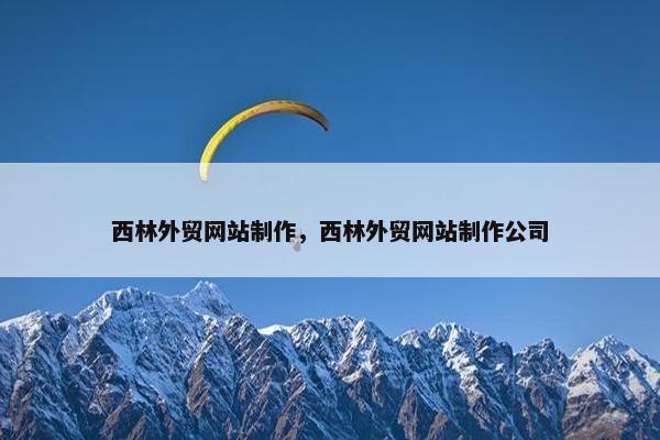 西林外贸网站制作，西林外贸网站制作公司