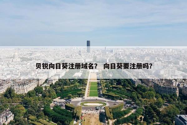 贝锐向日葵注册域名？ 向日葵要注册吗？