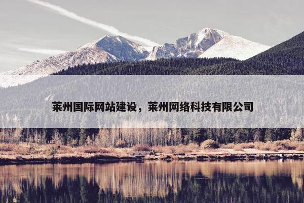莱州国际网站建设，莱州网络科技有限公司