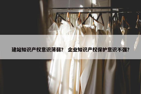 建站知识产权意识薄弱？ 企业知识产权保护意识不强？