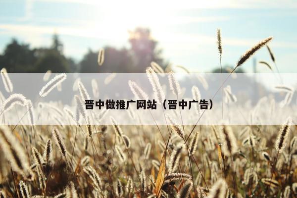 晋中做推广网站（晋中广告）