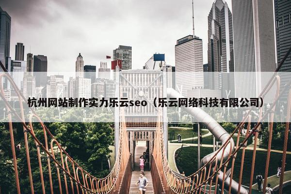 杭州网站制作实力乐云seo（乐云网络科技有限公司）