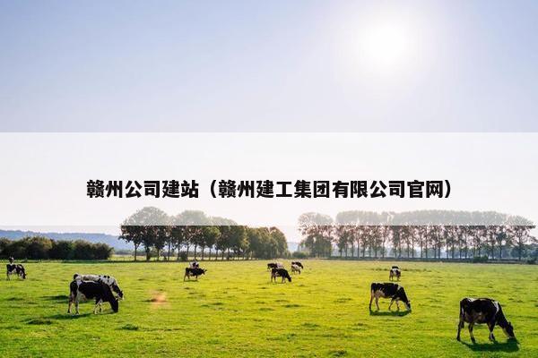 赣州公司建站（赣州建工集团有限公司官网）