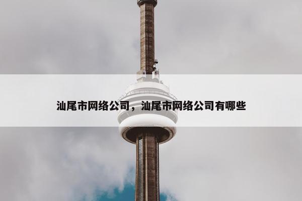 汕尾市网络公司，汕尾市网络公司有哪些