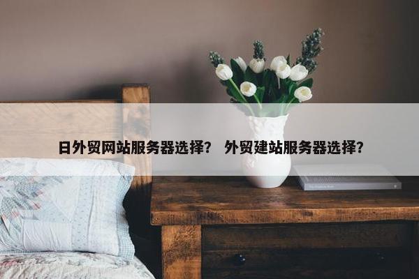 日外贸网站服务器选择？ 外贸建站服务器选择？