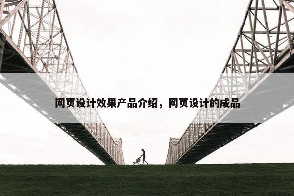 网页设计效果产品介绍，网页设计的成品