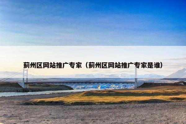 蓟州区网站推广专家（蓟州区网站推广专家是谁）
