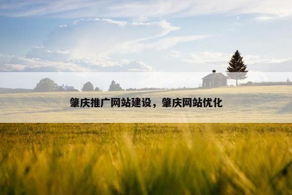肇庆推广网站建设，肇庆网站优化