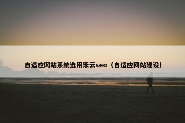 自适应网站系统选用乐云seo（自适应网站建设）
