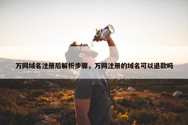万网域名注册后解析步骤，万网注册的域名可以退款吗