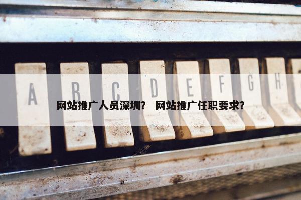 网站推广人员深圳？ 网站推广任职要求？