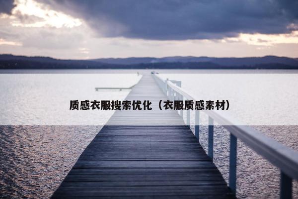 质感衣服搜索优化（衣服质感素材）