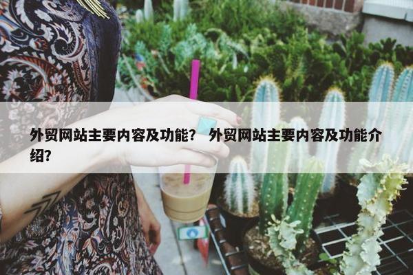 外贸网站主要内容及功能？ 外贸网站主要内容及功能介绍？