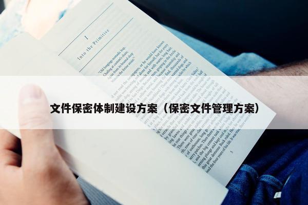 文件保密体制建设方案（保密文件管理方案）