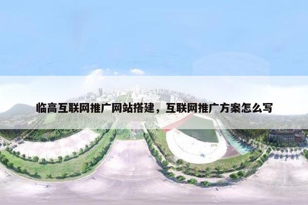 临高互联网推广网站搭建，互联网推广方案怎么写