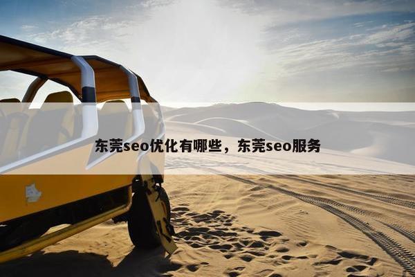 东莞seo优化有哪些，东莞seo服务
