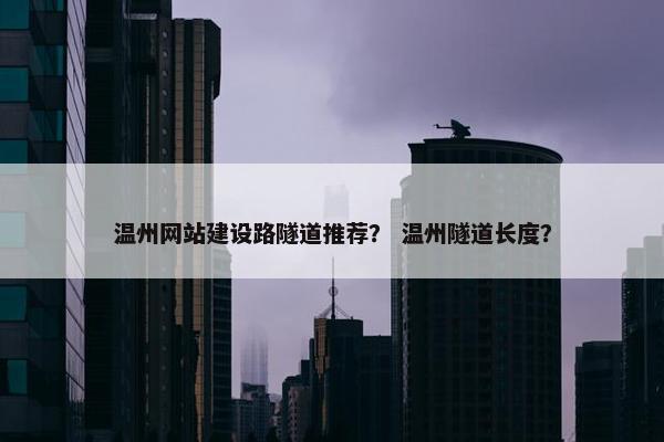 温州网站建设路隧道推荐？ 温州隧道长度？