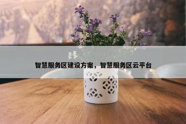 智慧服务区建设方案，智慧服务区云平台