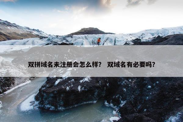 双拼域名未注册会怎么样？ 双域名有必要吗？