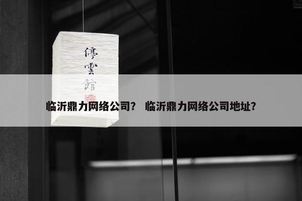 临沂鼎力网络公司？ 临沂鼎力网络公司地址？