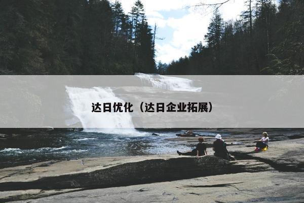 达日优化（达日企业拓展）