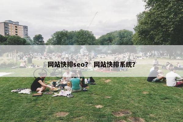 网站快排seo？ 网站快排系统？