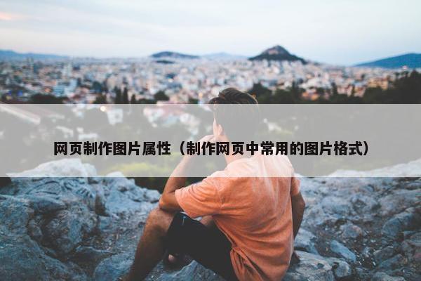 网页制作图片属性（制作网页中常用的图片格式）