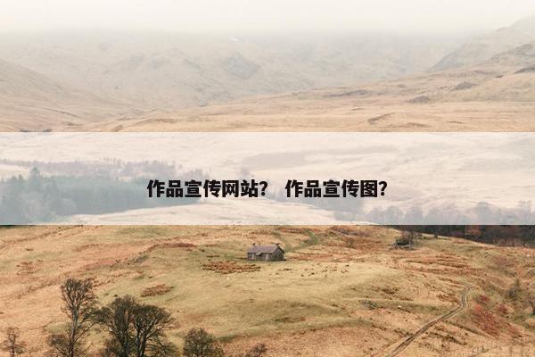作品宣传网站？ 作品宣传图？