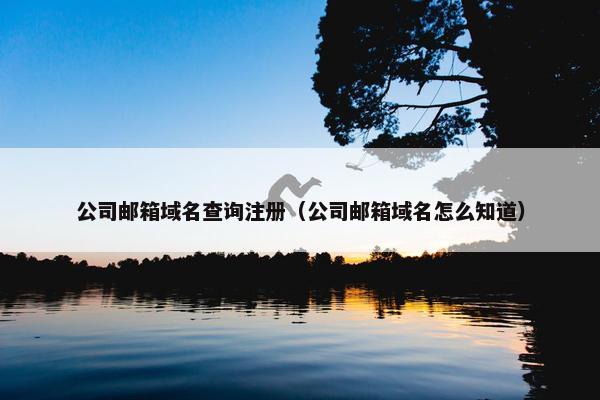 公司邮箱域名查询注册（公司邮箱域名怎么知道）