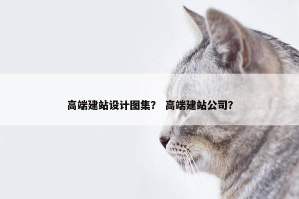 高端建站设计图集？ 高端建站公司？