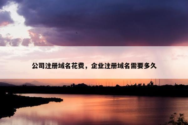 公司注册域名花费，企业注册域名需要多久