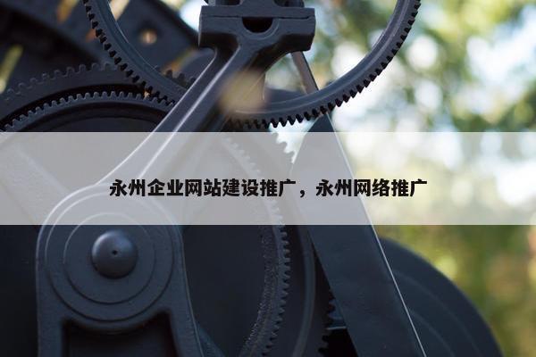 永州企业网站建设推广，永州网络推广