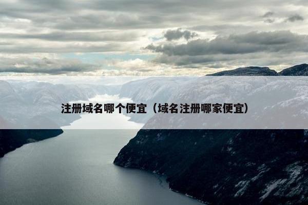 注册域名哪个便宜（域名注册哪家便宜）
