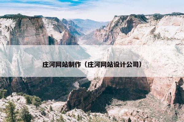 庄河网站制作（庄河网站设计公司）
